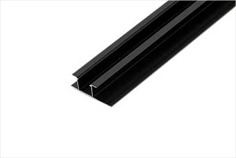 湖州航空纤维墙咔铝合金带灯中条（哑黑氧化）